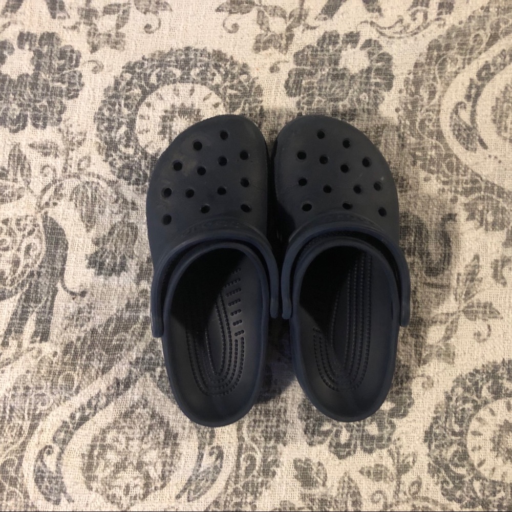 Navy Crocs